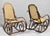 Vintage Mid Century Modern Thonet Style Bentwood & Cane Rocker Rocking Chair (A) For Sale - Image 18 of 18