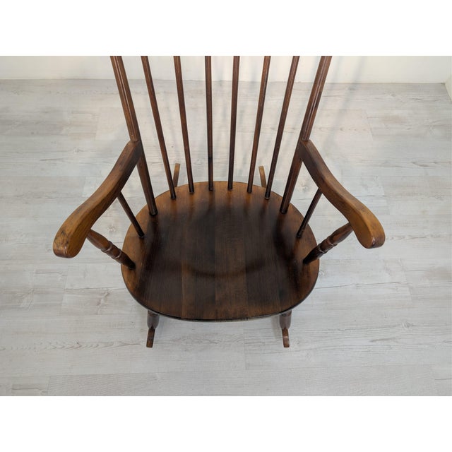 Wooden Rocking Chair, 1960s For Sale - Image 6 of 12