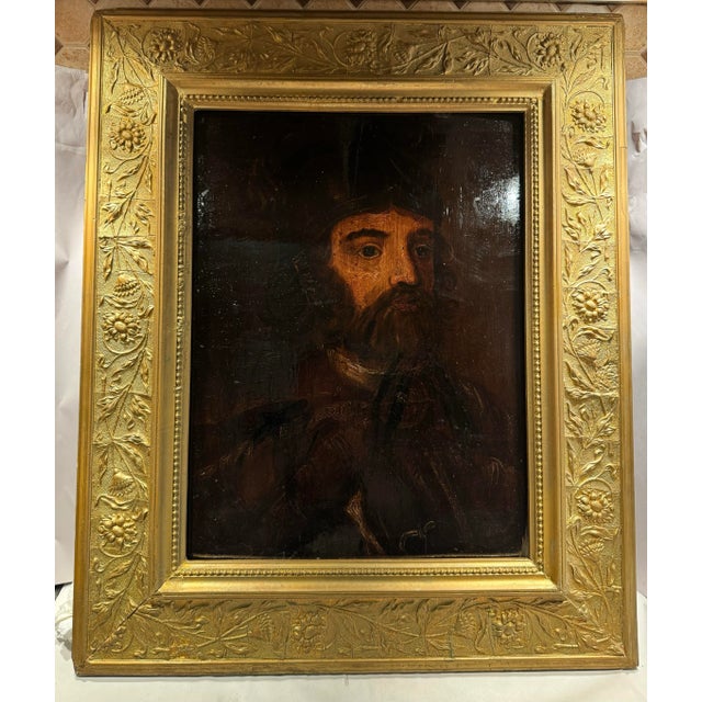 English 16th Century Portrait Painting of an English Pikeman in Armor For Sale - Image 3 of 9