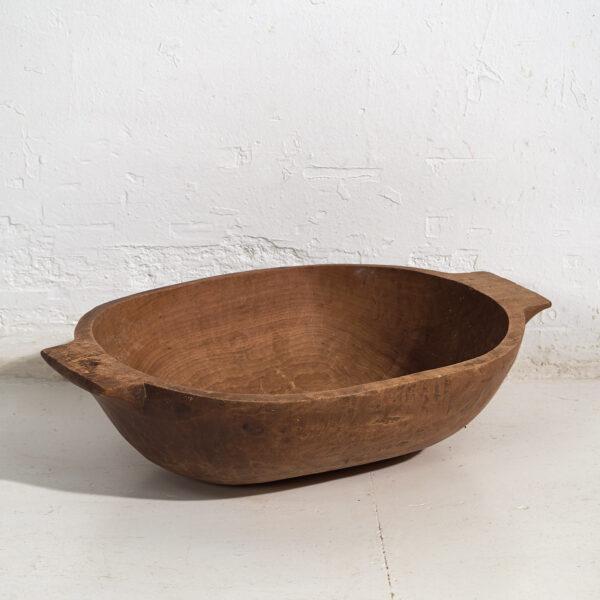 Antique solid wood bowl (c.1900) Dimensions: Length: 58 cm Depth: 41 cm Height: 15 cmStyle: PrimitiveMaterials and...