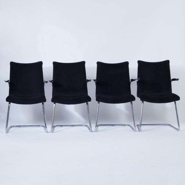 1950s 3014 Cantilever Armchairs by Toon De Wit for De Wit, 1950s, Set of 4 For Sale - Image 5 of 14