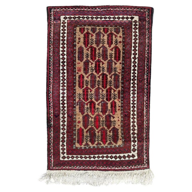 Small Vintage Baluch Rug, 1950s For Sale - Image 14 of 14