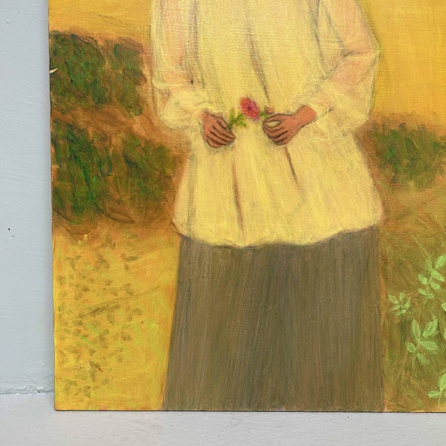 Makoto Igarashi, Wildflowers, 1980s, Oil on Canvas For Sale - Image 4 of 10