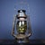 Vintage Rustic Industrial Kerosene Lantern With Green Glass Globe For Sale - Image 9 of 9