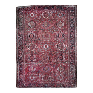 HANDSOME Vintage Persian Karaja Rug | Bold, Rich, Forgiving and Durable | 8 x 11 For Sale