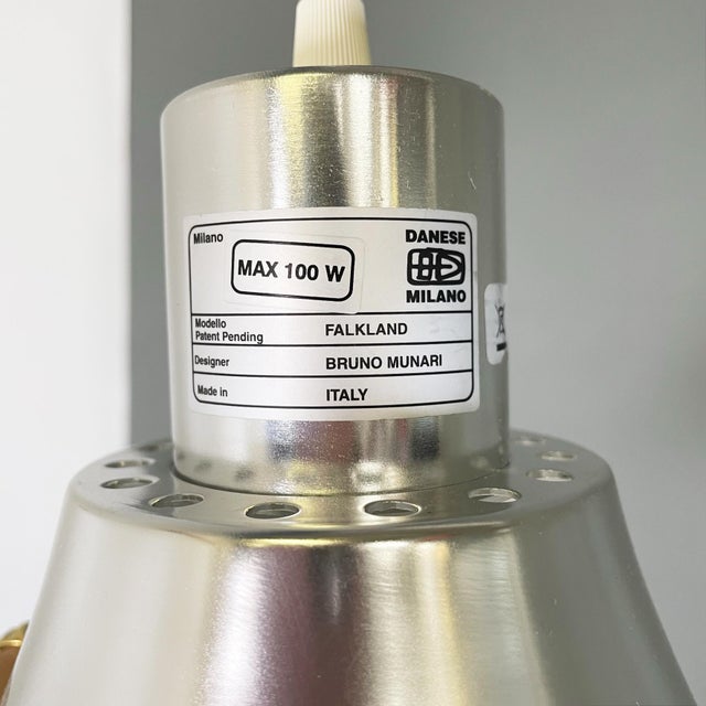 Mid-Century Italian White Falkland Pendant Lamp by Bruno Munari for Danesi, 1964 For Sale - Image 11 of 13