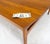 Brown Rolled Edge Solid Teak Top Square Danish Mid-Century Modern Coffee Table For Sale - Image 8 of 12