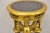 Vintage Egyptian Revivial Giltwood Round Marble Top Figural Pedestal Plant Stand For Sale In Philadelphia - Image 6 of 12