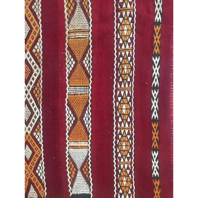 Antique Moroccan Flat Runner For Sale - Image 13 of 15