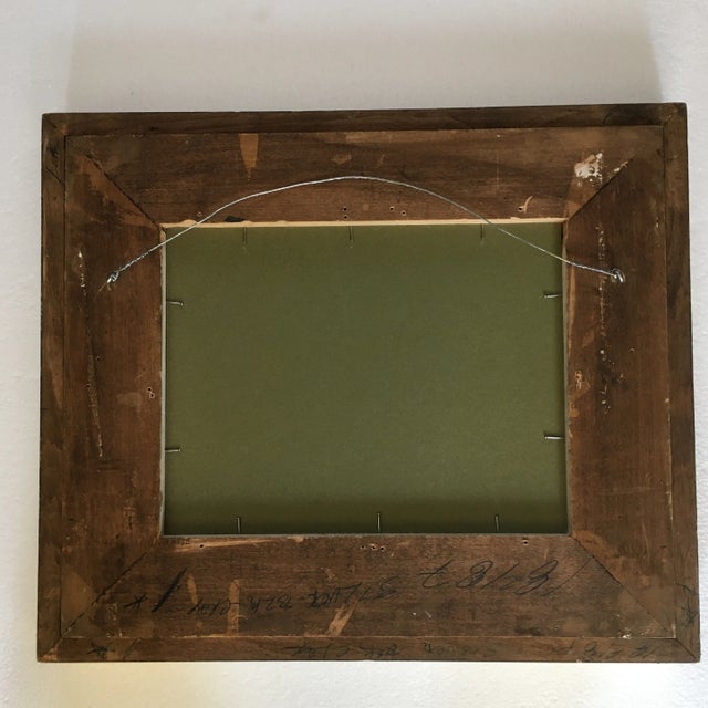 Mid-Century Painting of a Brownstone Building For Sale - Image 11 of 13