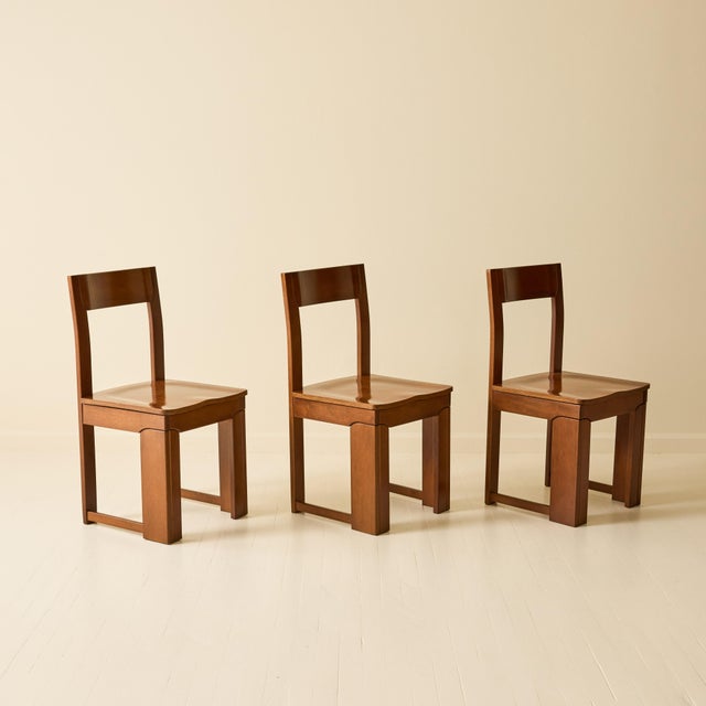 Italian Italian Modernist Dining Chairs, Set of 6, 1970s For Sale - Image 3 of 10