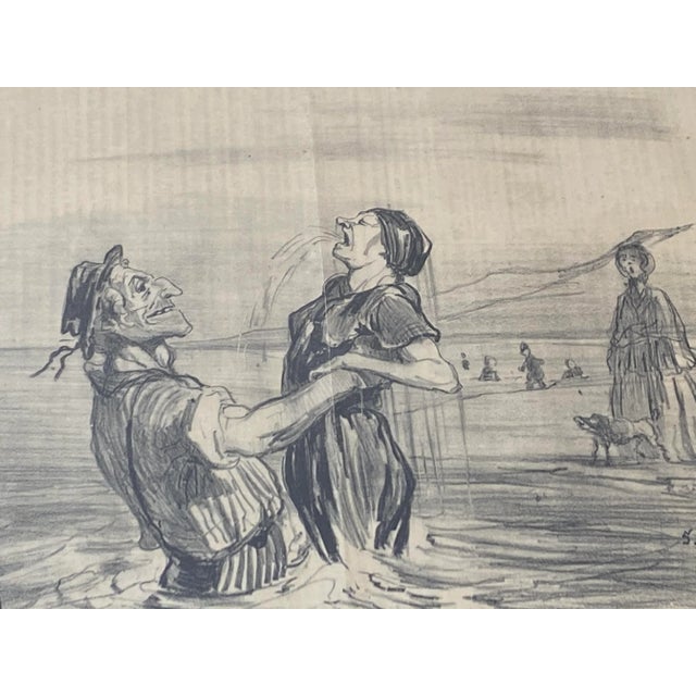 19th Century Honore Daumier "Aquatic Sketches" Framed Print For Sale - Image 4 of 12