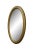 Traditional Vintage Gold Gilt Wood Framed Oval Vanity Wall Mirror For Sale - Image 3 of 7