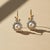 Not Yet Made - Made To Order Art Nouveau Pearl Flower and Leaf Drop Earrings, Silver, Gold, Pair For Sale - Image 5 of 7