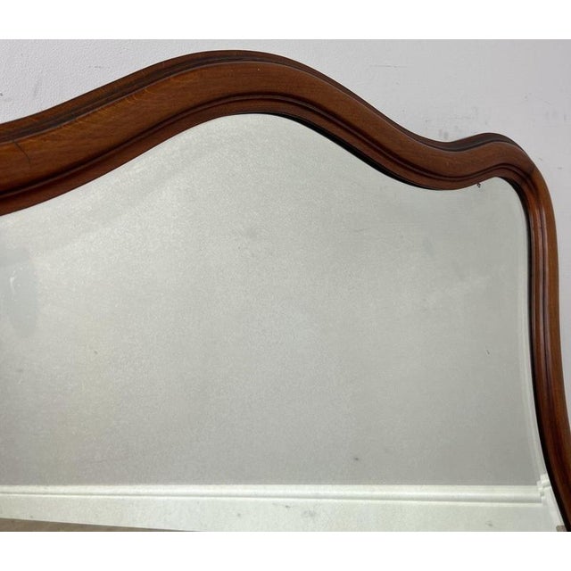 Antique French Walnut Ornate Wall Mirror For Sale - Image 6 of 11