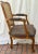 Late 20th Century Late 20th Century French Provincial Louis XV Style Cane Back Arm Chair For Sale - Image 5 of 12