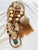 Metal Vintage 1970s Bohemian Long Ivory Beaded Statement Necklace For Sale - Image 7 of 13