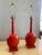 Red 1950s Hollywood Regency Coral Table Lamps - a Pair For Sale - Image 8 of 14