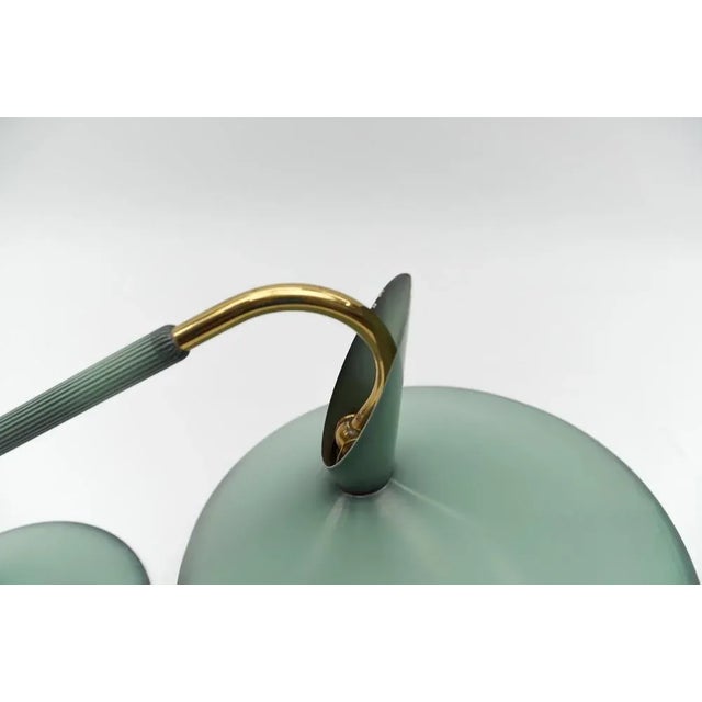 Mid-Century Modern Green Table Desk, 1950s For Sale - Image 9 of 13