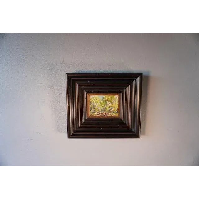 One of a suite of Marjorie Reed's rare western Miniatures, acquired from a Palm Springs estate. This one depicts cowboys...