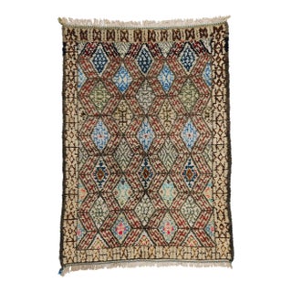 Vintage Moroccan Beni Ourain Rug - 06'01 X 08'06 For Sale