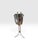 Mid-Century Modern Vintage Mid-Century Modern Stainless Steel Champagne Bucket on Tripod Stand, 30.5” For Sale - Image 3 of 8