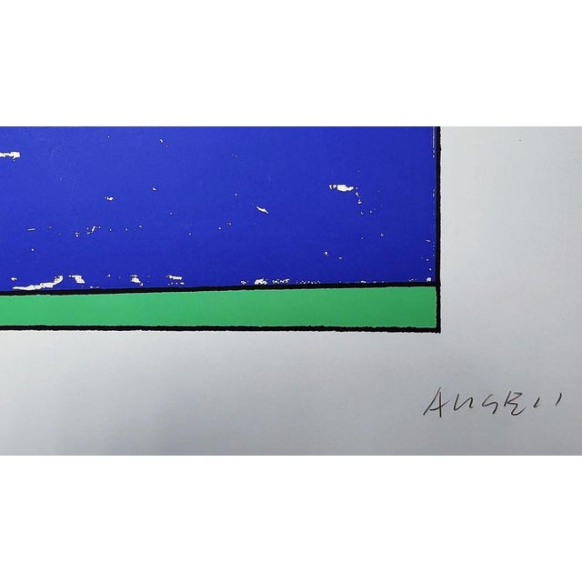 Franco Angeli - 1983 Color silkscreen cm. 70x100 Signed and numbered by hand by the artist Tir. 99 specimens Carta...