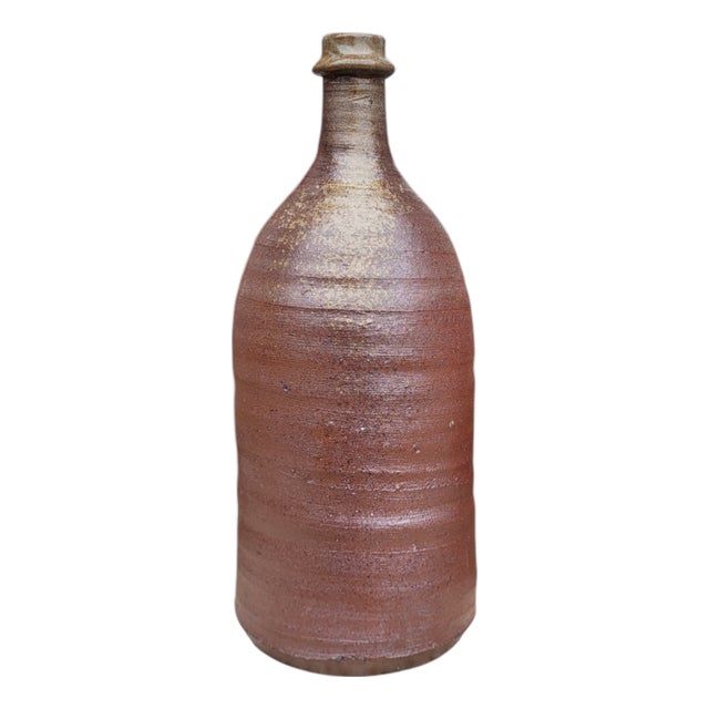 Stoneware Bottle by Dominique Lion, 1980s For Sale