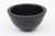 This lovely vintage 1980's postmodern black glass bowl was designed by Ward Bennett for Sasaki.It has geometric circles...