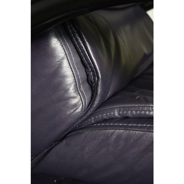 Vintage Italian Lounge Chair in Leather For Sale - Image 10 of 14