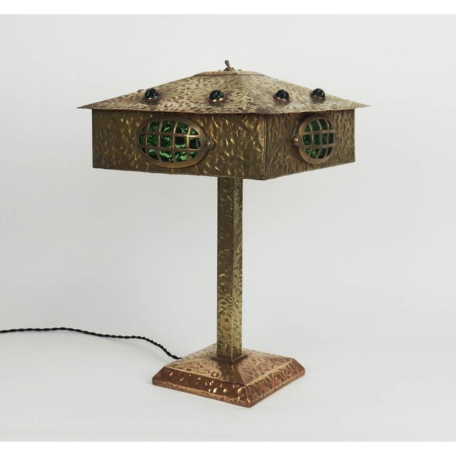Antique Lamp in Brass and Glass, 1920s For Sale - Image 13 of 13