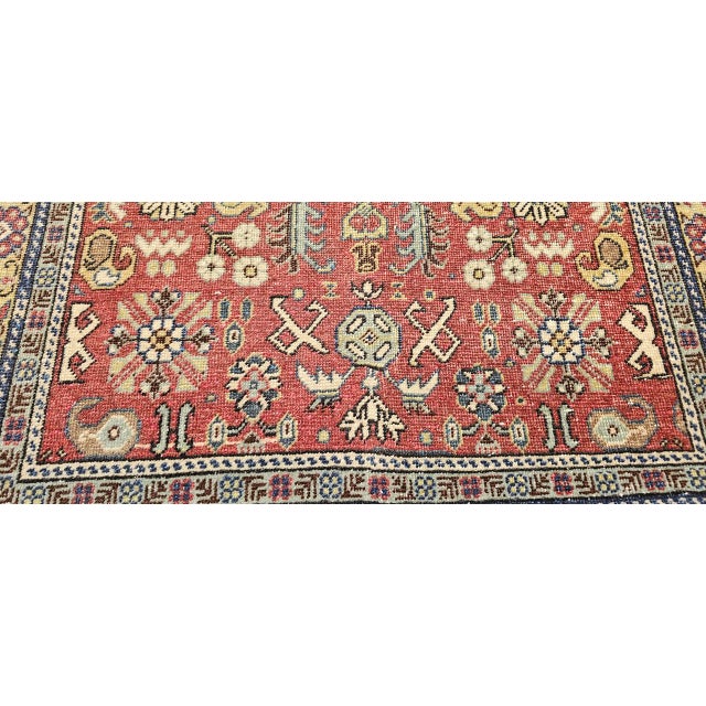 Antique Khotan Area Rug, Hand-Woven Wool, Allover Geometric Design, 3' X 7' For Sale - Image 11 of 13