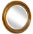 Antique Oval Gold Beveled Wall Mirror. For Sale - Image 4 of 8