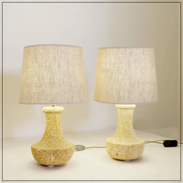 French Stone Lamps, 1970s, Set of 2 For Sale - Image 12 of 12