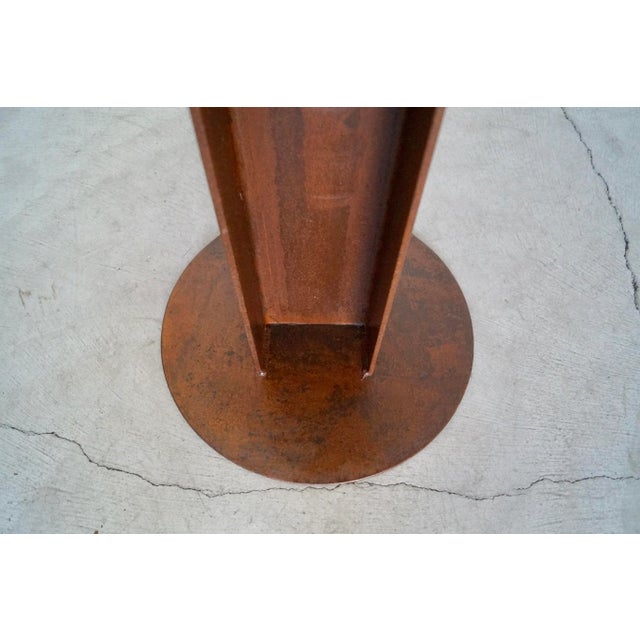 Industrial Art Deco Pedestal Table For Sale - Image 10 of 13
