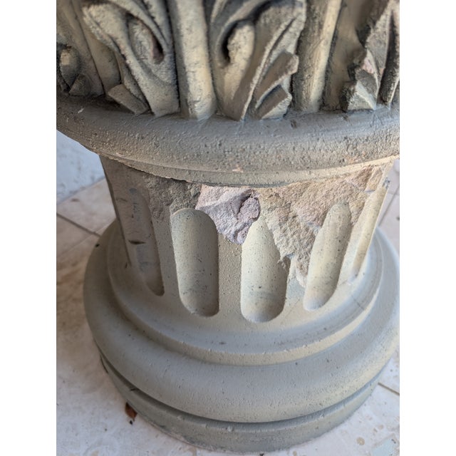 1960s 1960s Concrete Pedestal/ Plant Stand For Sale - Image 5 of 8