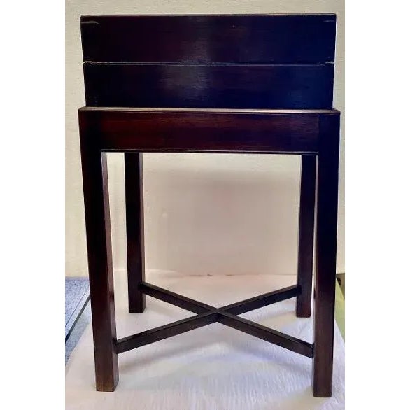 Antique Rosewood English Writing Box Table For Sale - Image 13 of 13