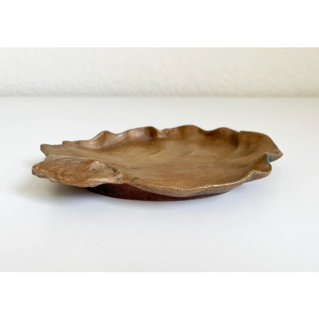 Abstract 1920s Art Nouveau Bronze Figurative Catchall Dish For Sale - Image 3 of 8