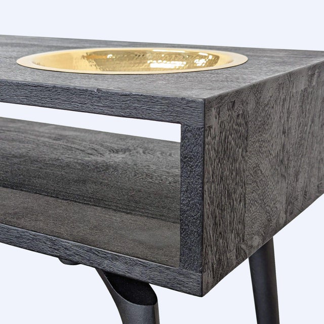 2010s Cb2 Retro Console Table For Sale - Image 5 of 7