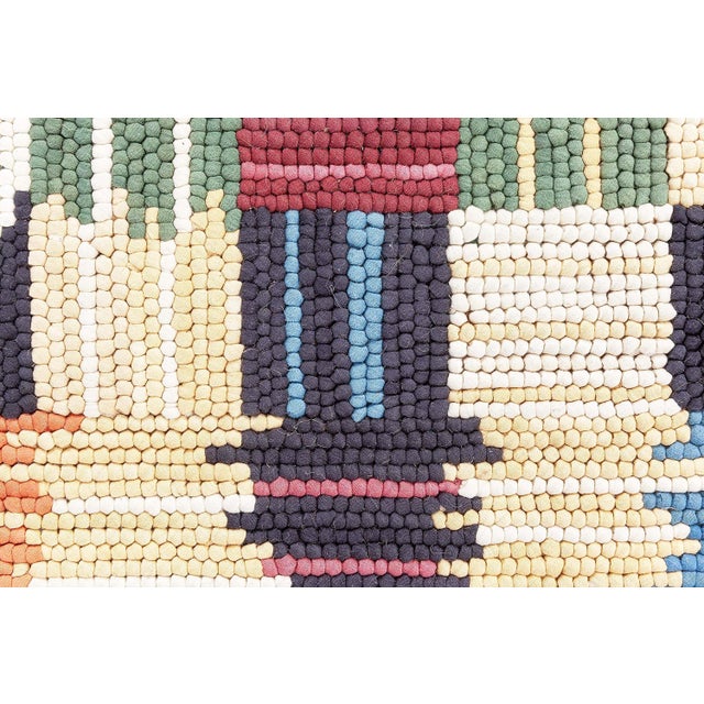 Modern Hooked Rug by Doris Leslie Blau Size: 10'4" × 10'0" (314 × 304 cm) This modern hooked rug features a bold and...