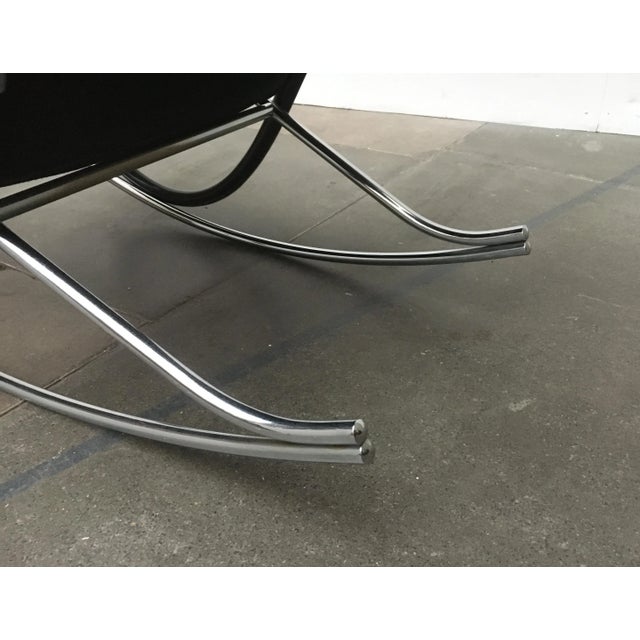 1970s Vintage Swiss Nonna Rocking Chair by Paul Tuttle for Strässle For Sale - Image 5 of 18