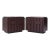Lane Staccato Brutalist Mid Century Walnut Nightstands - Pair For Sale
