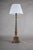 Green Tall Vintage Brass Table Lamp with Green Lacquered Column, 1950s For Sale - Image 8 of 9