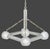 Gaetano Sciolari Gaetano Sciolari Style Tubular Chrome Chandelier For Sale - Image 4 of 6