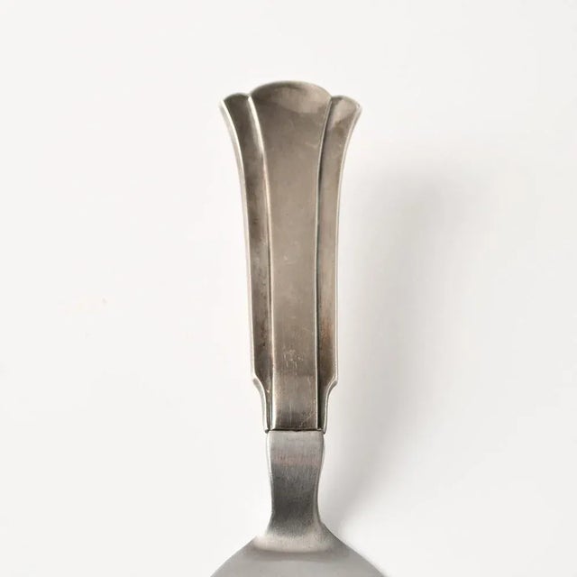 Art Deco Silver and Stainless Steel Cake Spade from Cohr, 1945 For Sale - Image 3 of 9