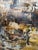 Large Oil on Cardboard Landscape Painting From 70's For Sale - Image 10 of 15
