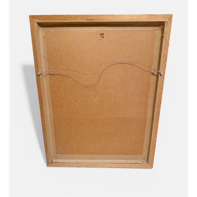 Paint 1980s “Duet" by Ovadia Alkara Framed, Signed, Numbered 1/35 Printers Proof 27” X 21” For Sale - Image 7 of 12