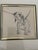Vintage 1970s/80s signed print of a pen and ink drawing of a naughty dachshund or basset hound puppy drawn by Leslie Cope....