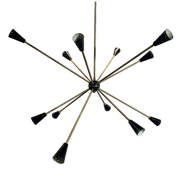 Vintage Space Age Ceiling Lamp by Stilnovo, 1950s For Sale