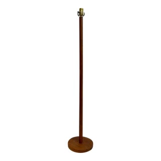 MCM Danish Modern Teak Solid Wood Floor Lamp For Sale